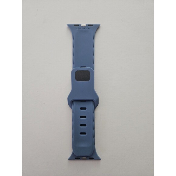 Navy Blue Sports Band for Apple Watch - Silicone Band 42/44/45/49mm - Picture 2 of 4